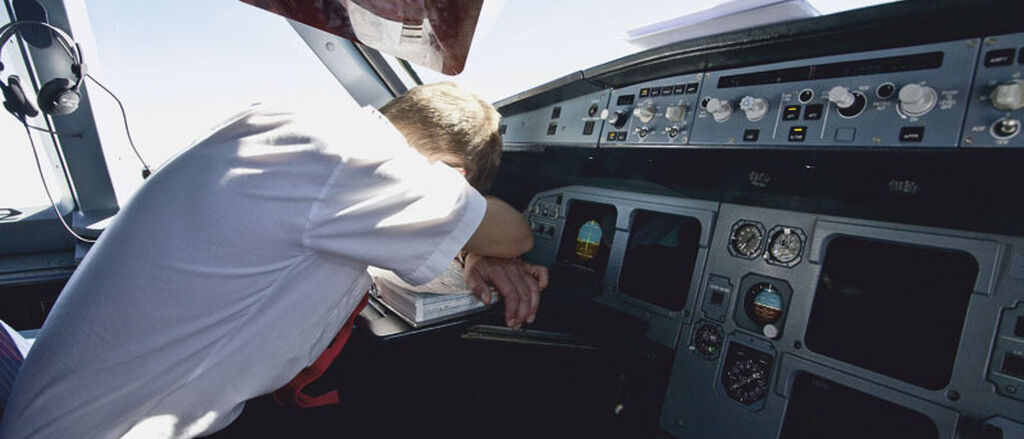 Pilot asleep